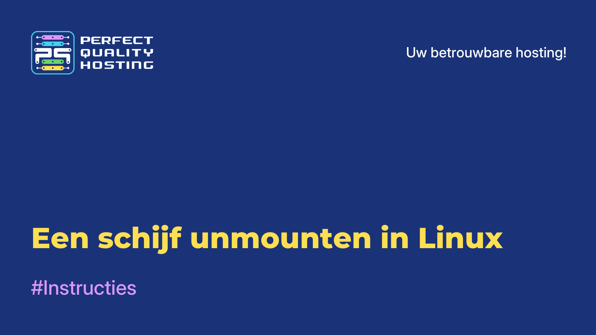 Een schijf unmounten in Linux