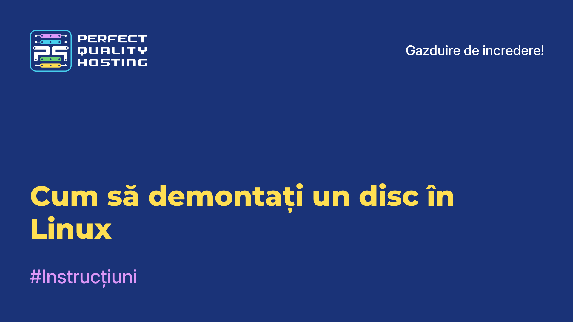 Cum să demontați un disc în Linux