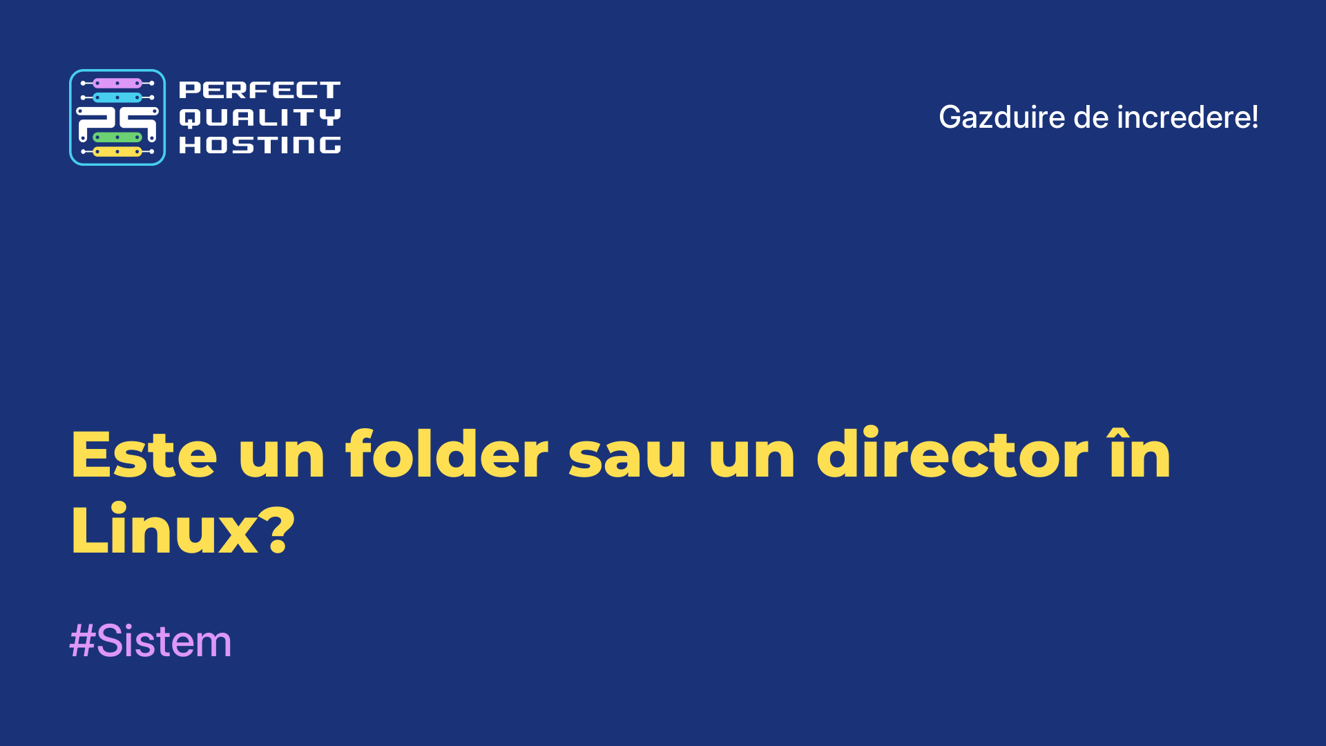 Este un folder sau un director în Linux?