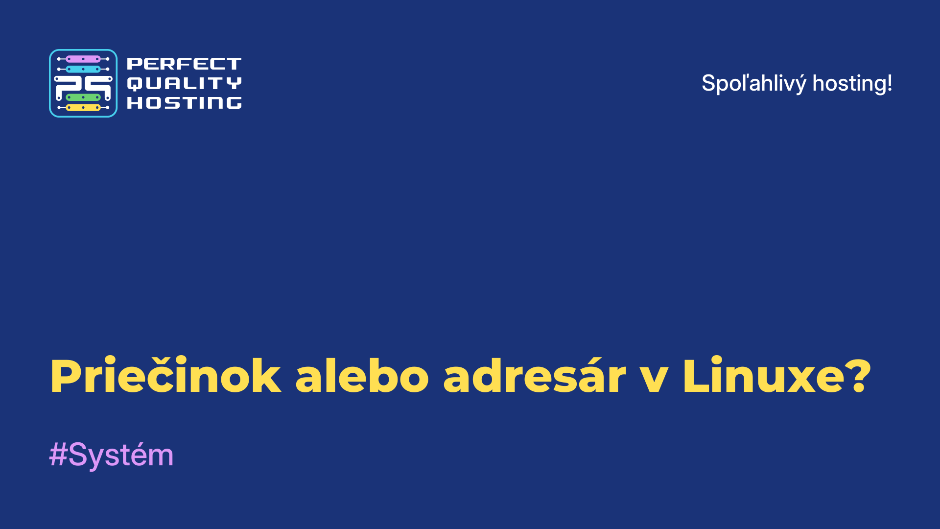 Priečinok alebo adresár v Linuxe?