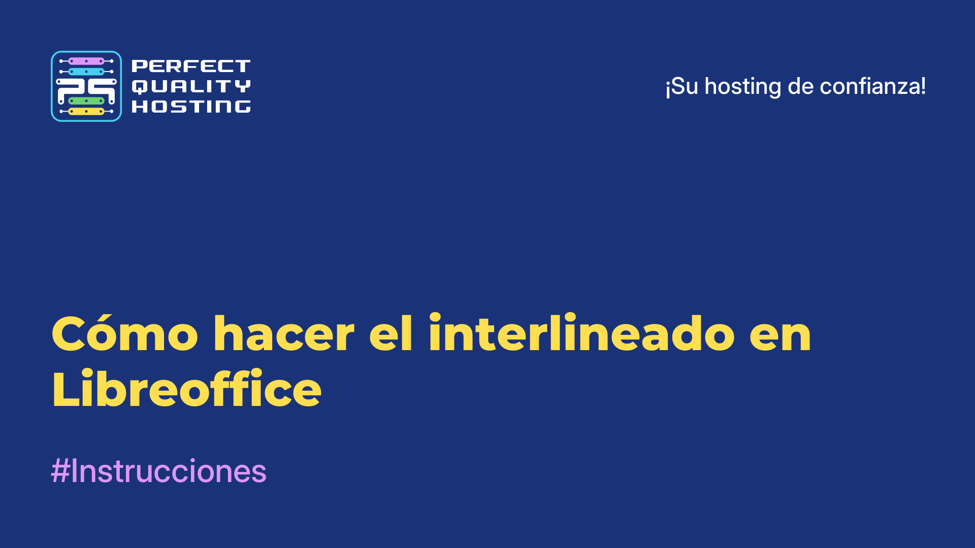 Cómo hacer el interlineado en Libreoffice