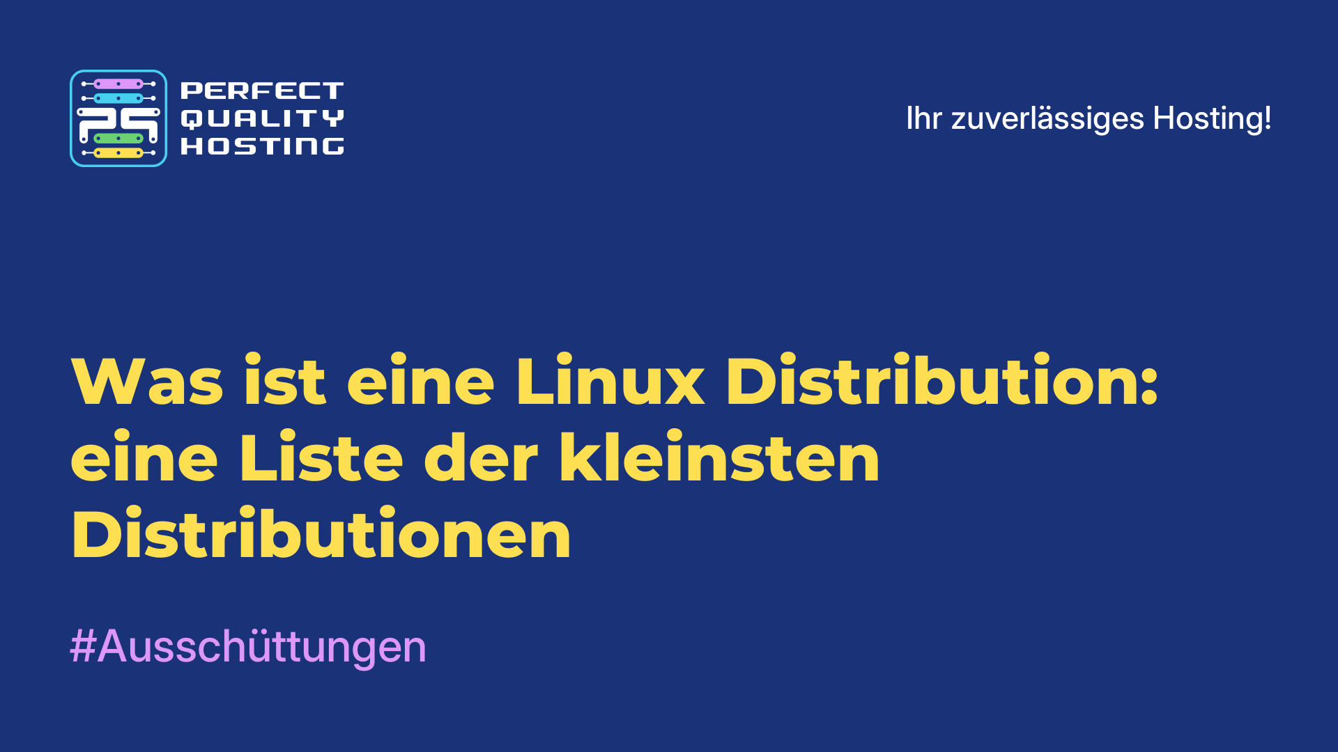 Was ist eine Linux-Distribution: eine Liste der kleinsten Distributionen