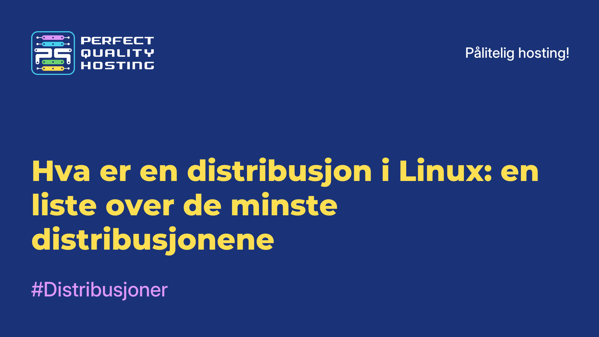 Hva er en distribusjon i Linux: en liste over de minste distribusjonene