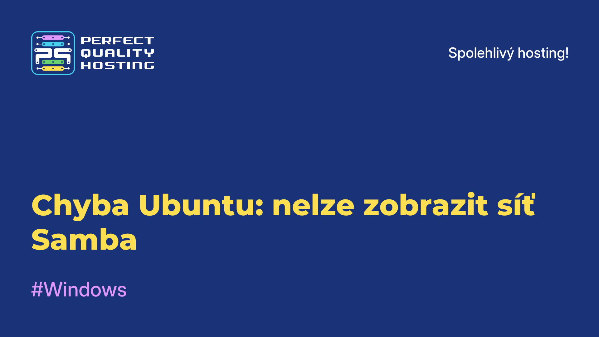 Chyba Ubuntu: nelze zobrazit síť Samba