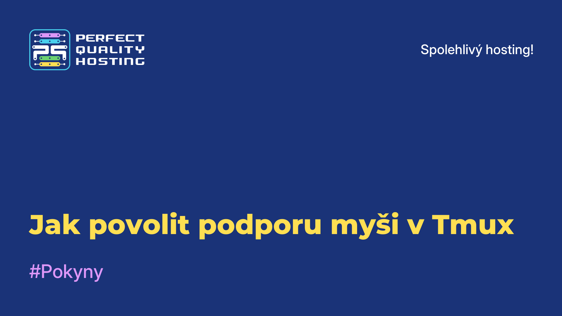 Jak povolit podporu myši v Tmux