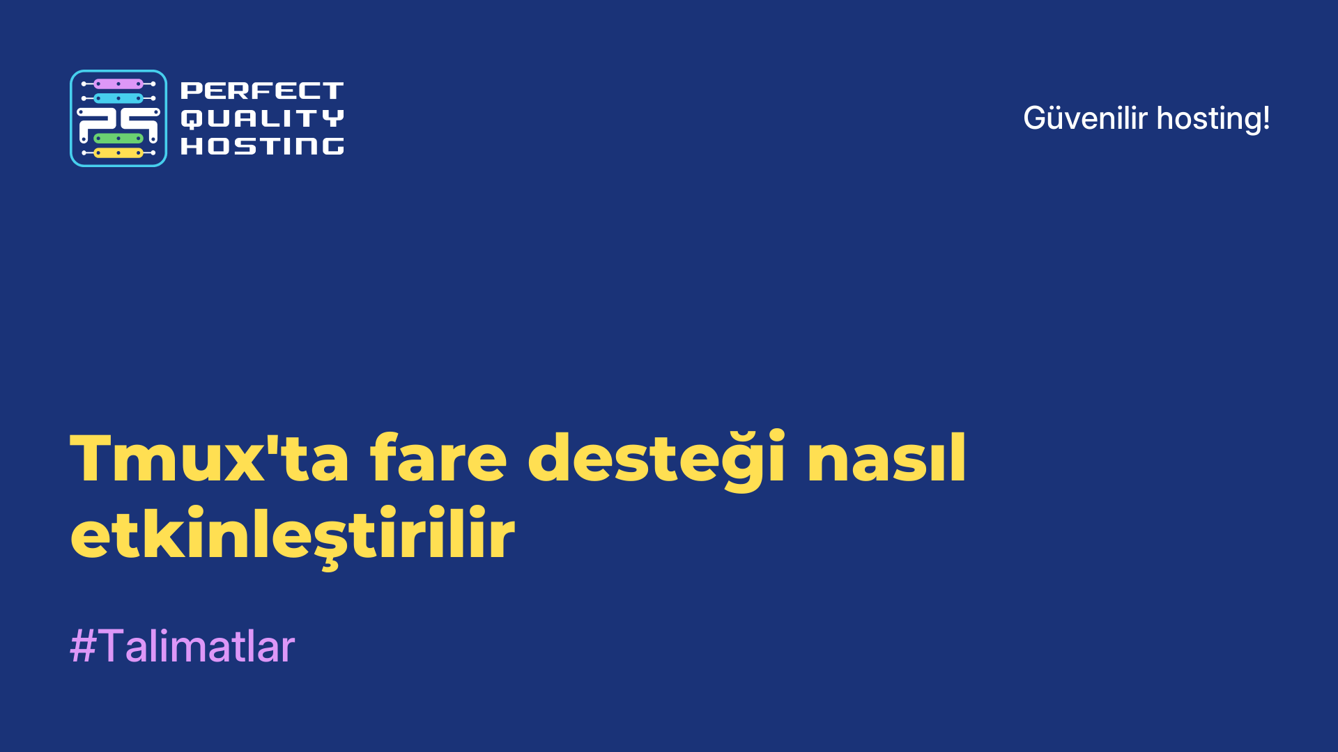 Tmux'ta fare desteği nasıl etkinleştirilir