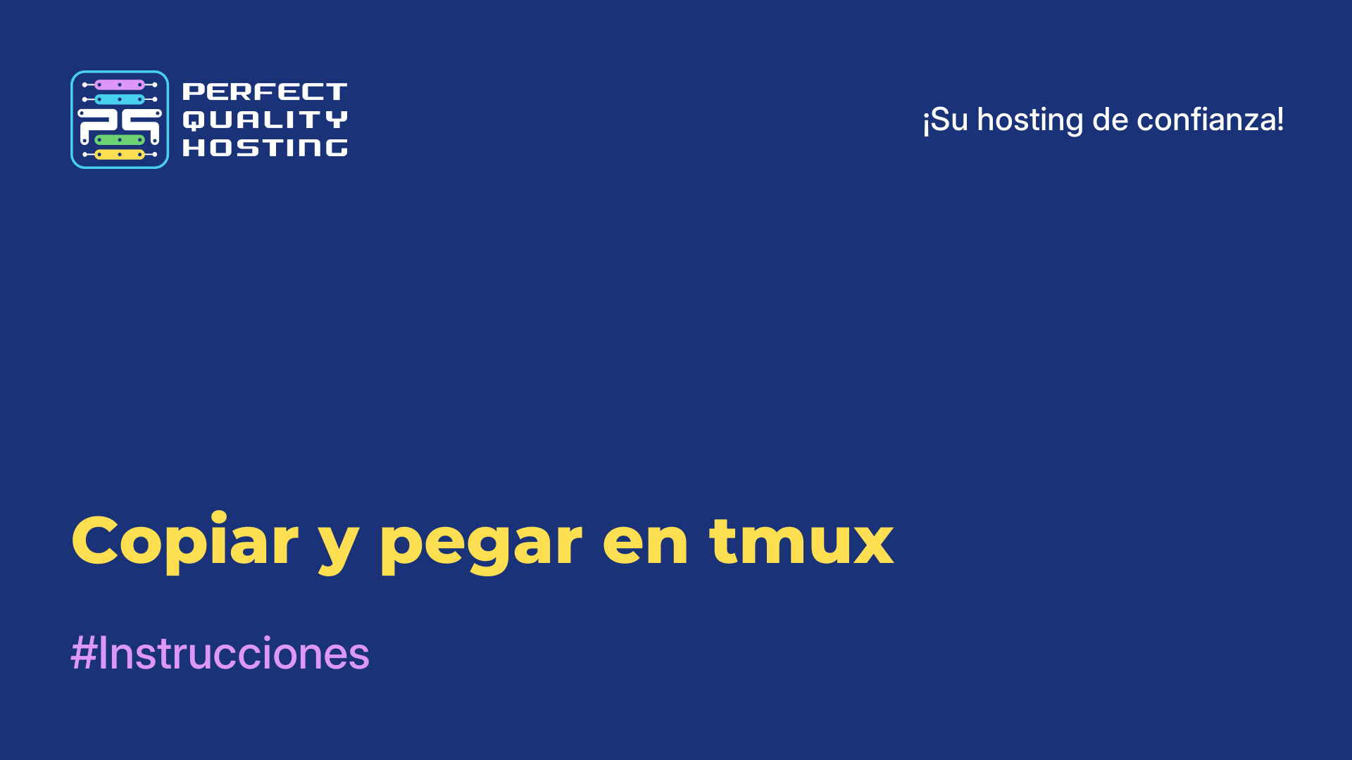 Copiar y pegar en tmux