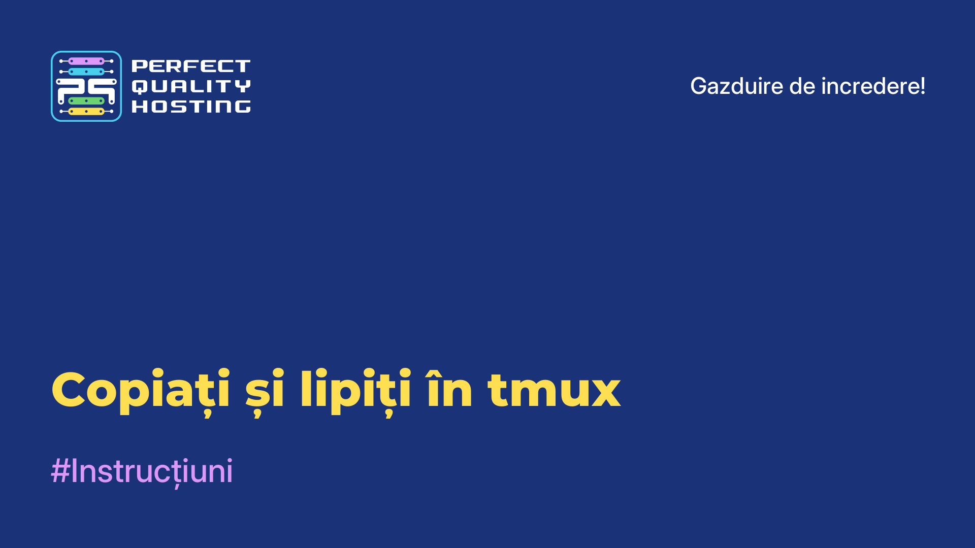 Copiați și lipiți în tmux