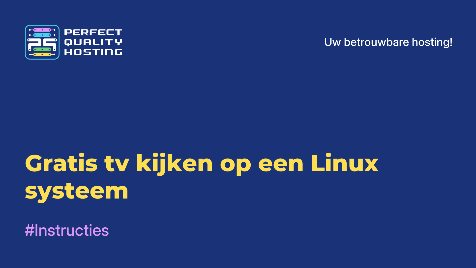 Gratis tv kijken op een Linux-systeem