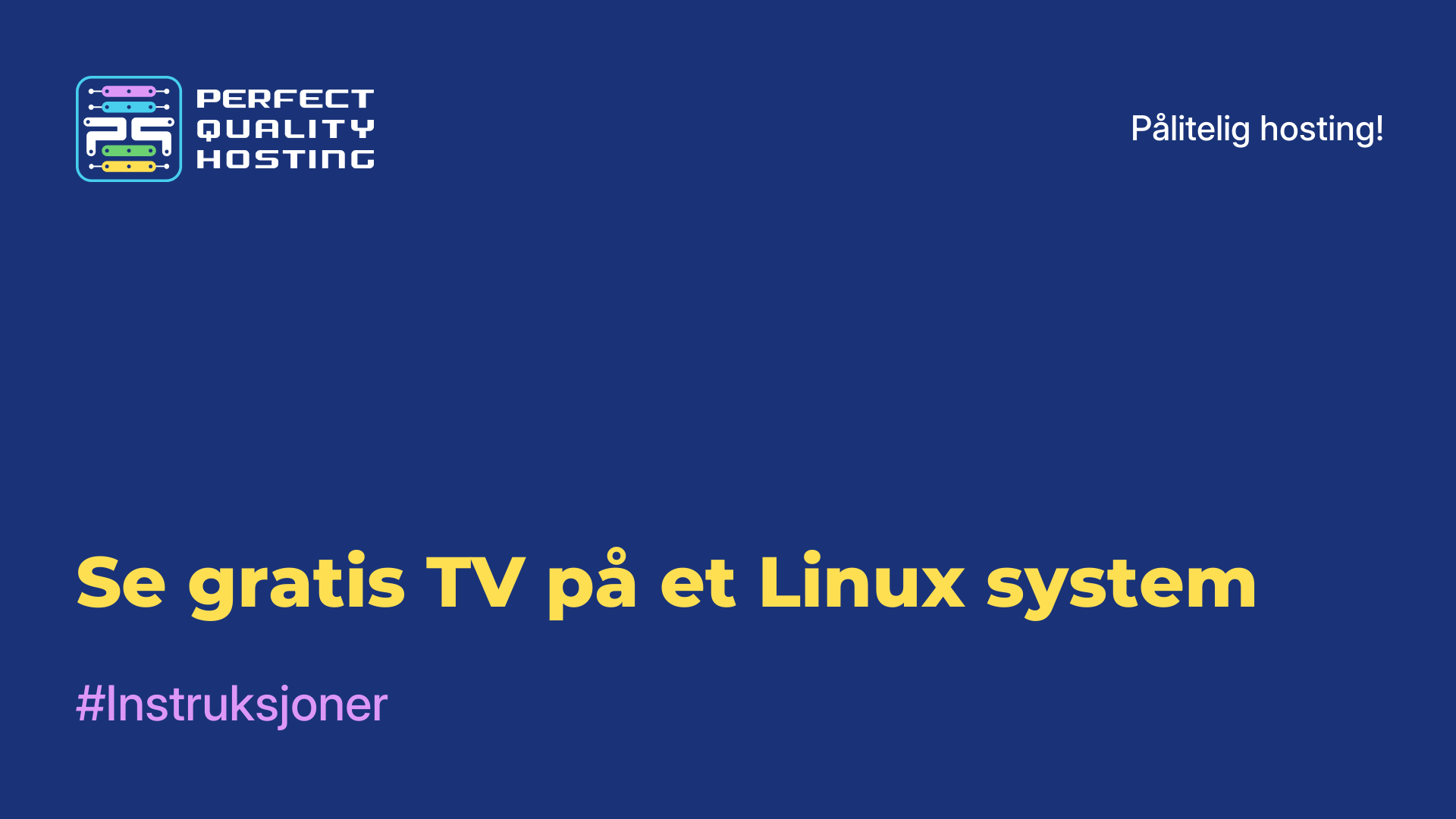 Se gratis TV på et Linux-system