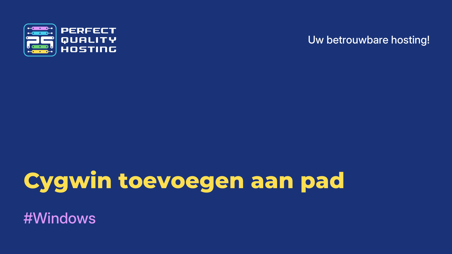 Cygwin toevoegen aan pad