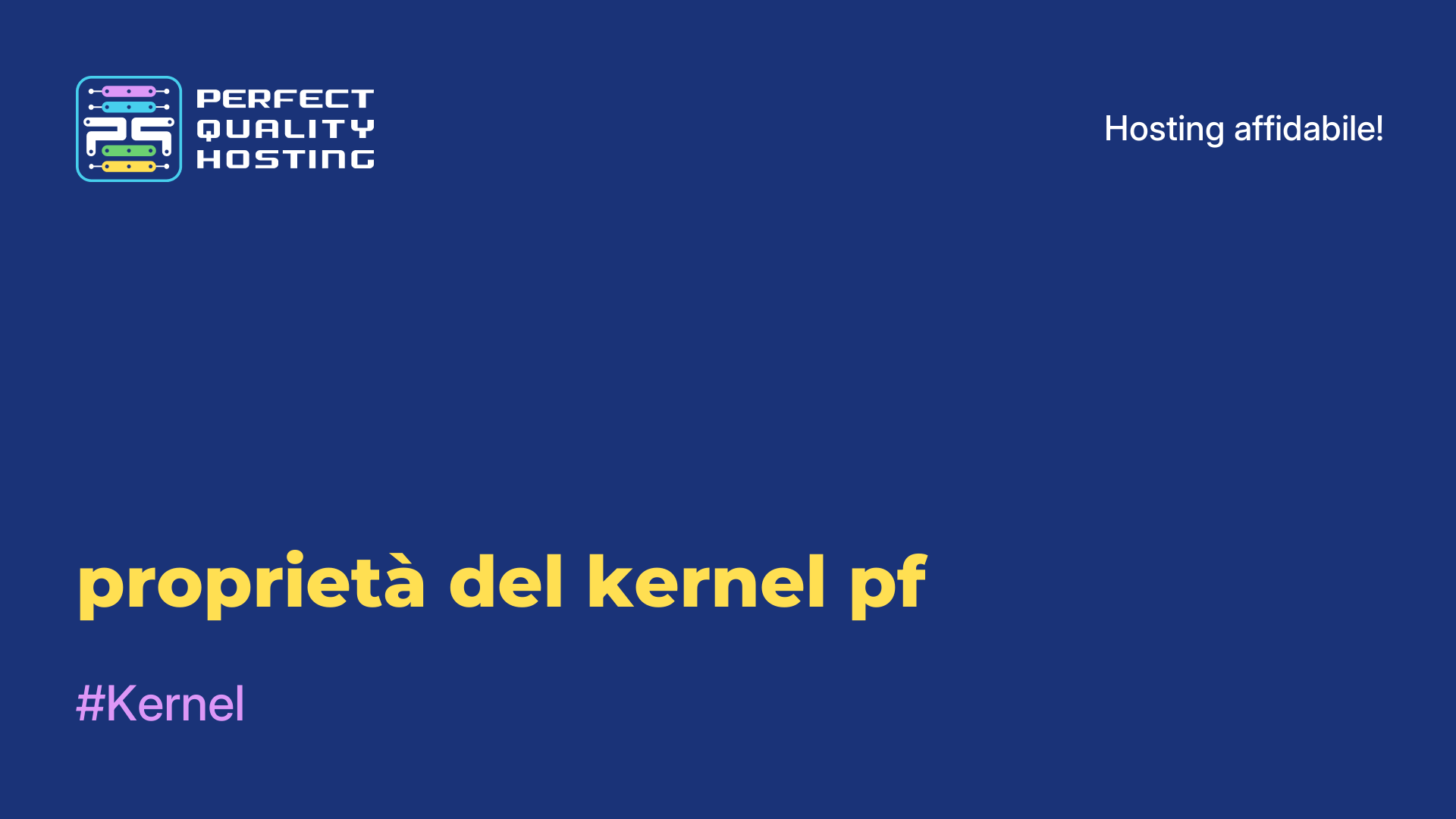 proprietà del kernel pf