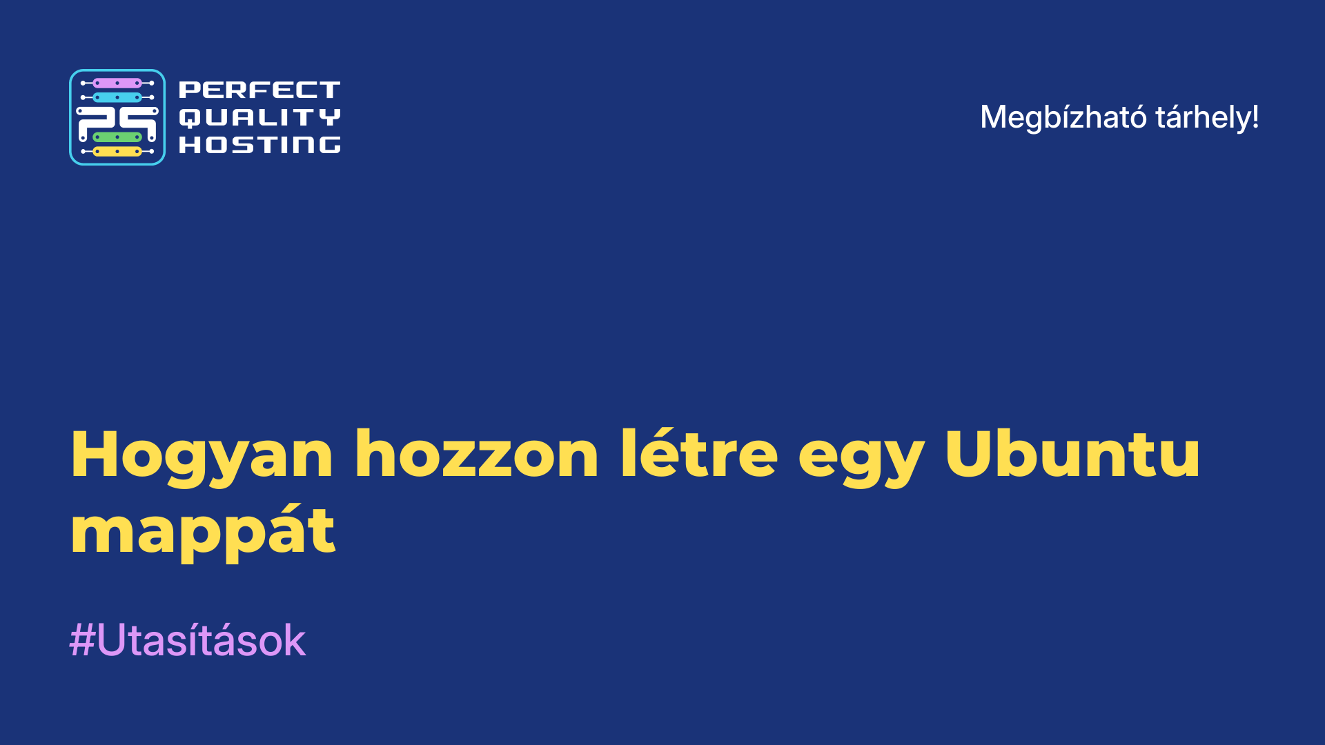 Hogyan hozzon létre egy Ubuntu mappát