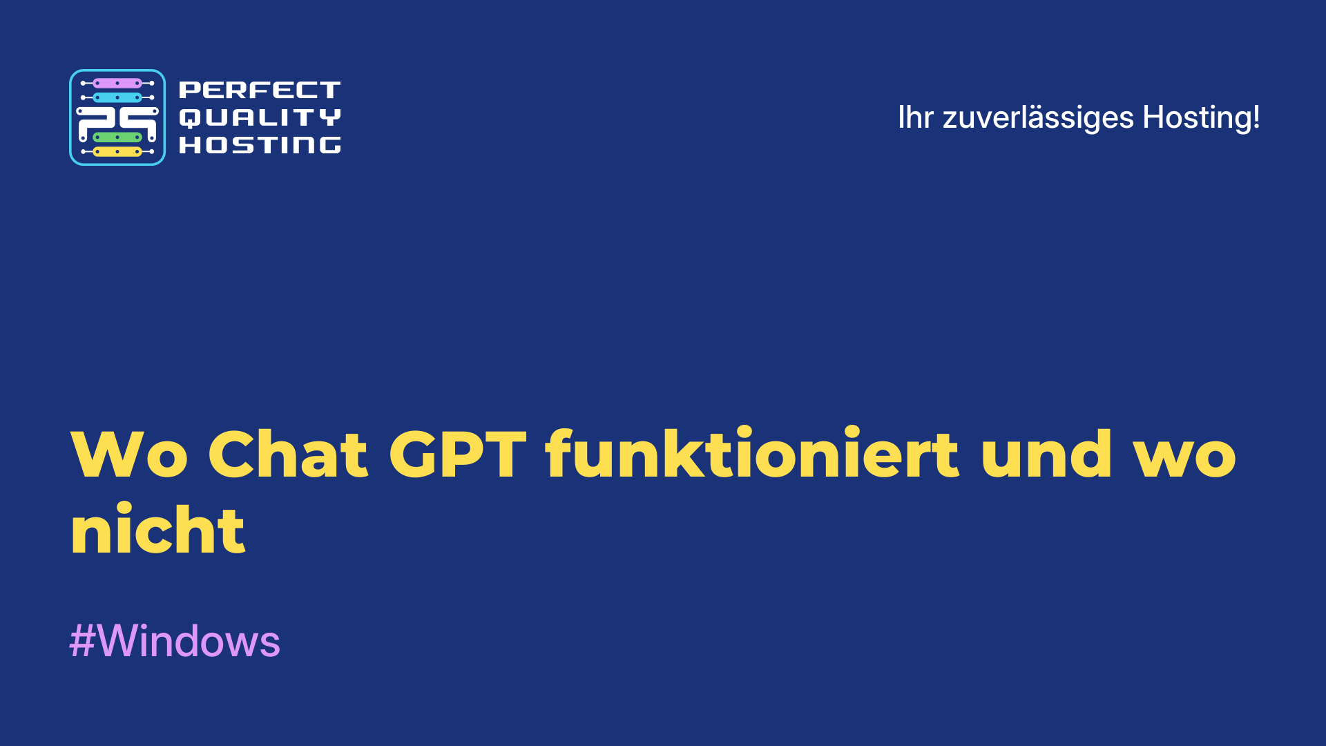 Wo Chat GPT funktioniert und wo nicht