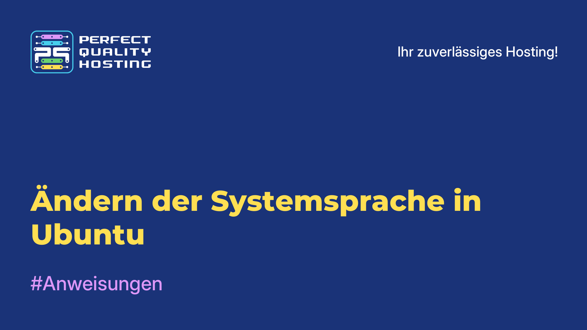 Ändern der Systemsprache in Ubuntu