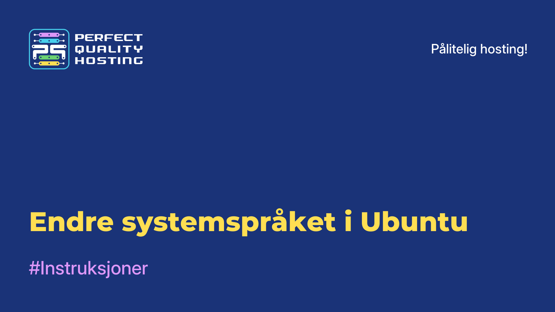 Endre systemspråket i Ubuntu