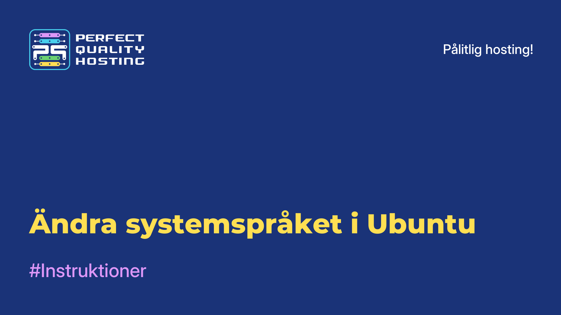 Ändra systemspråket i Ubuntu