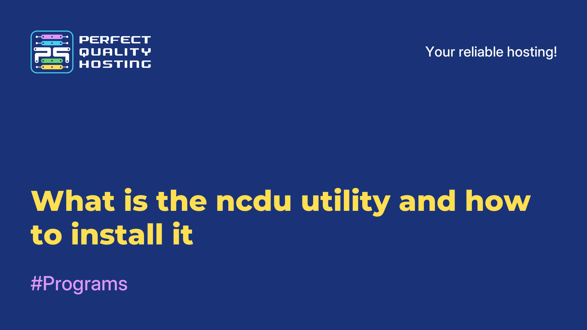 What is the ncdu utility and how to install it