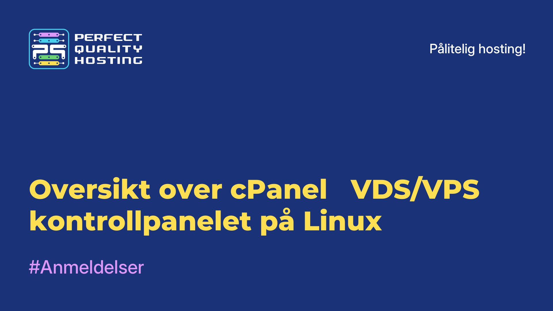 Oversikt over cPanel - VDS/VPS-kontrollpanelet på Linux