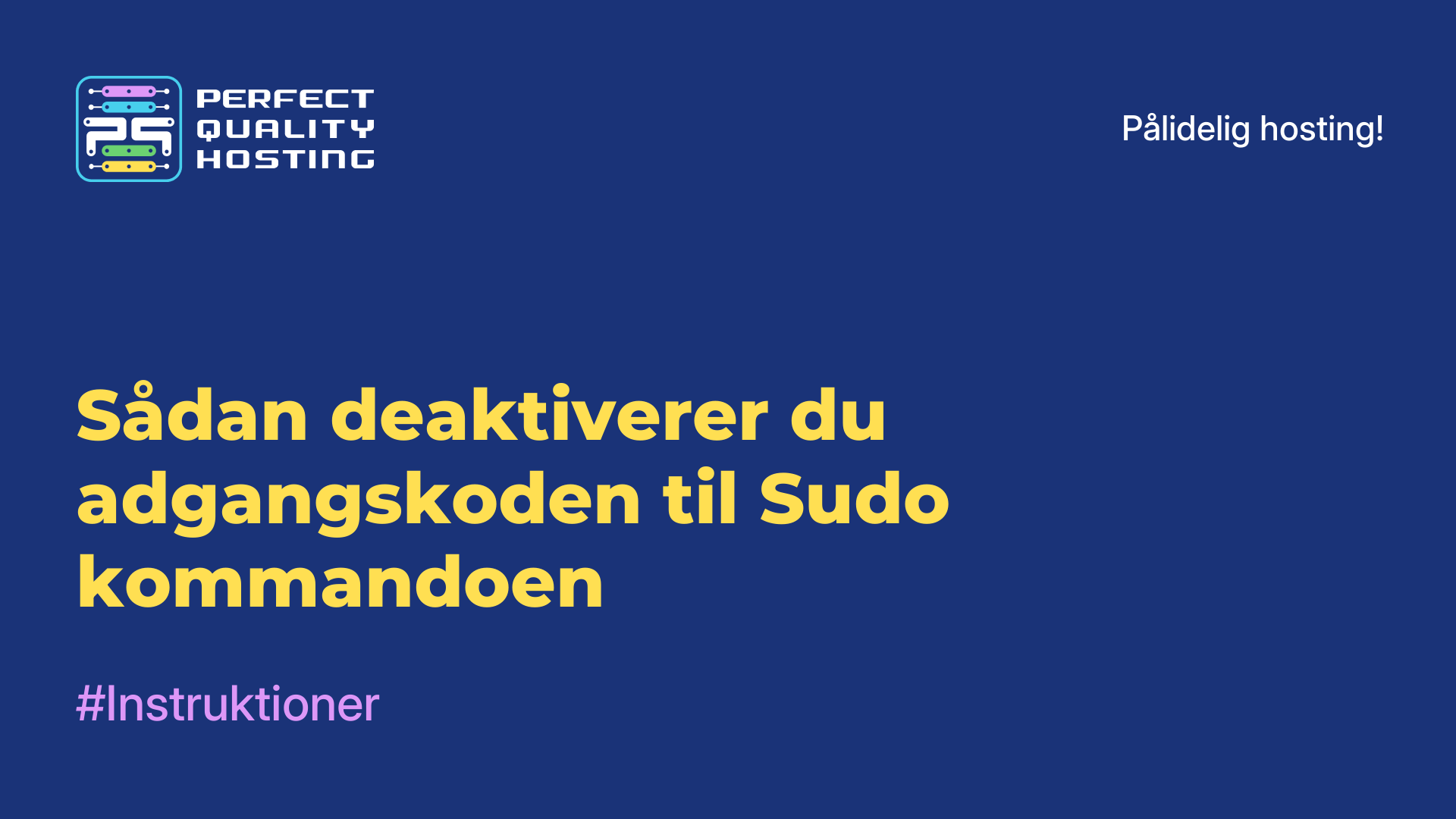 Sådan deaktiverer du adgangskoden til Sudo-kommandoen