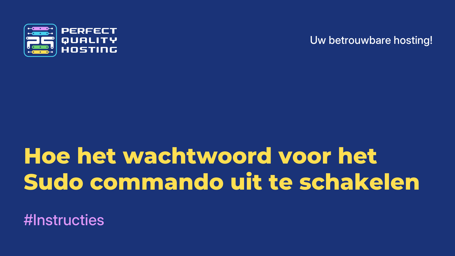 Hoe het wachtwoord voor het Sudo-commando uit te schakelen