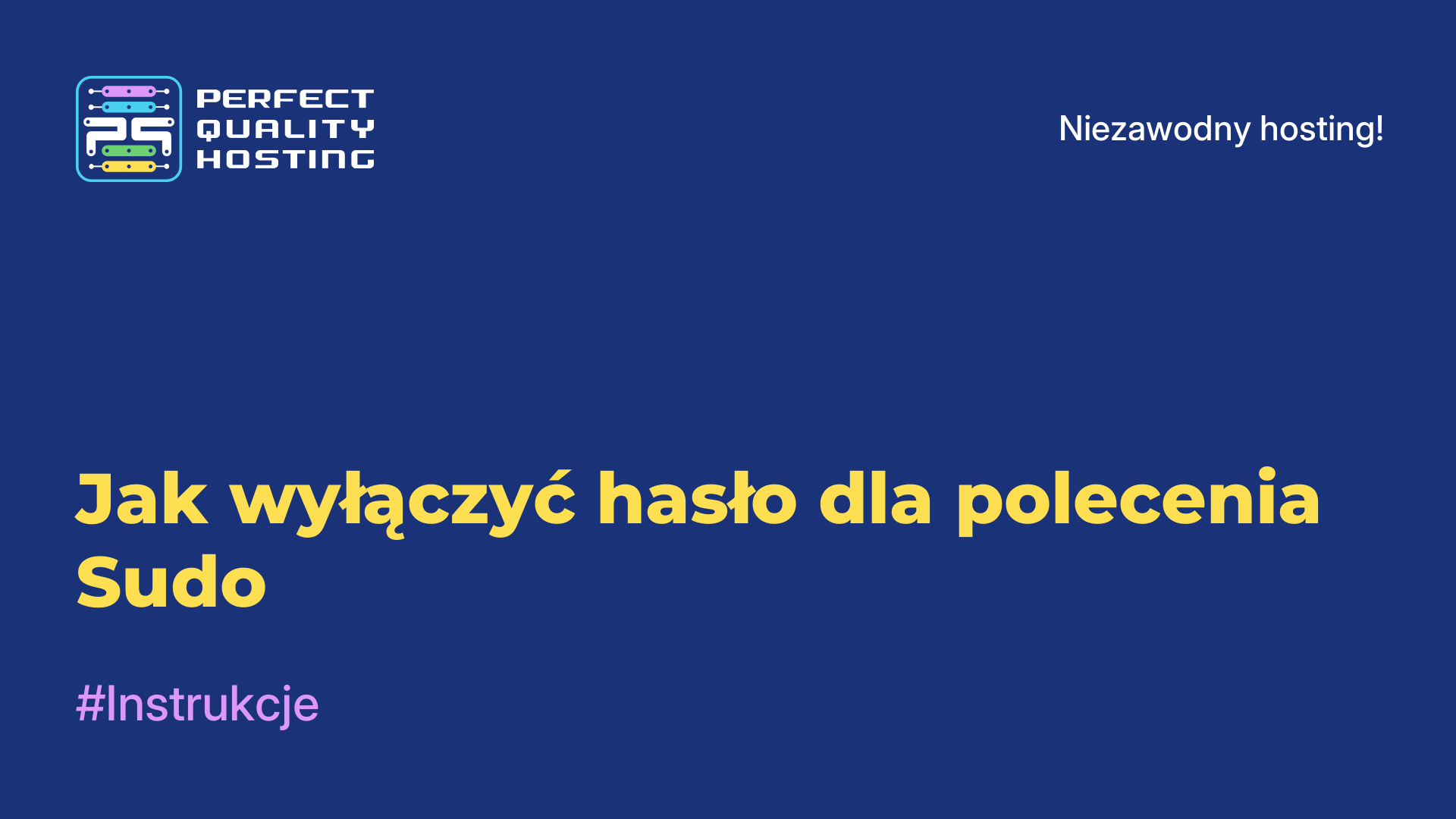 Jak wyłączyć hasło dla polecenia Sudo