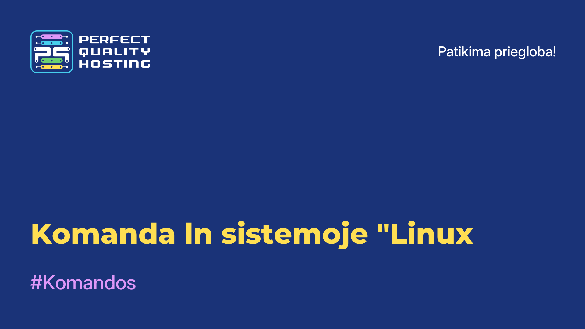 Komanda ln sistemoje "Linux