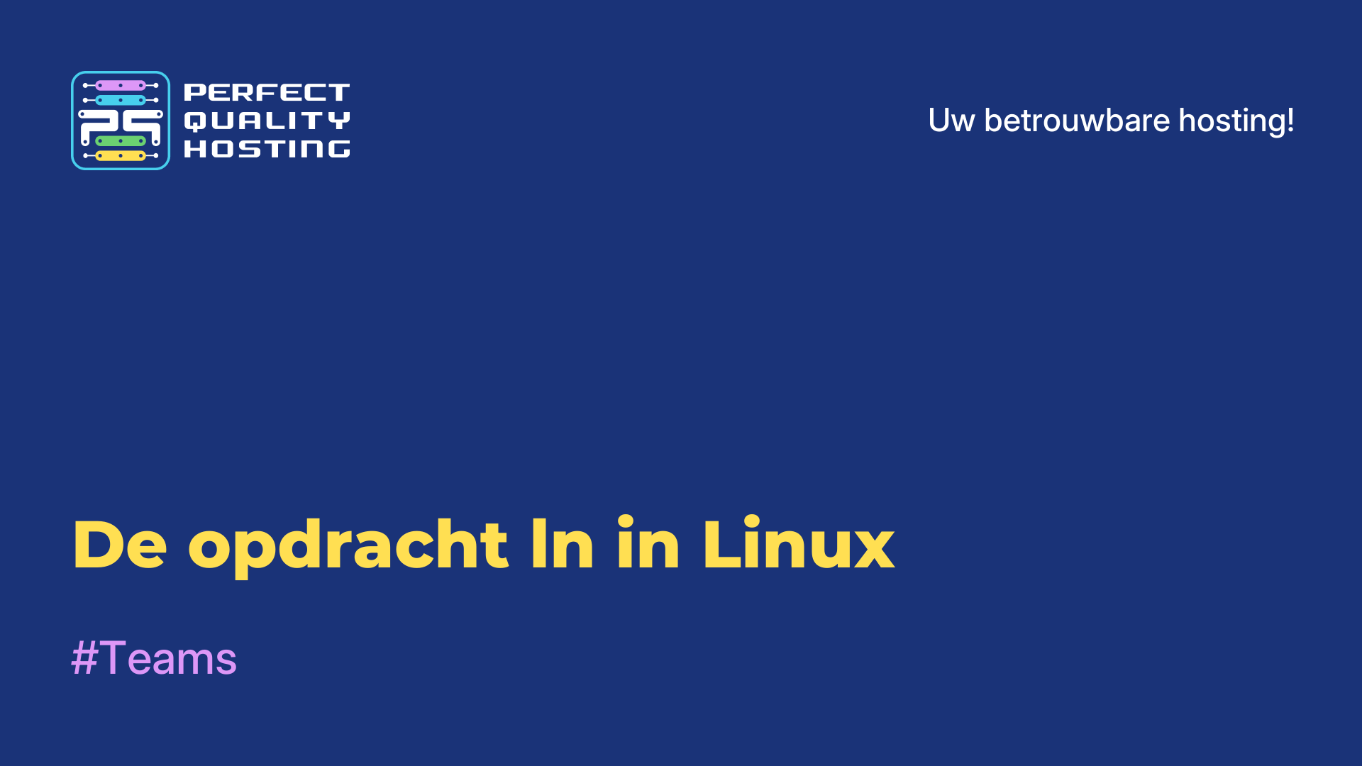 De opdracht ln in Linux