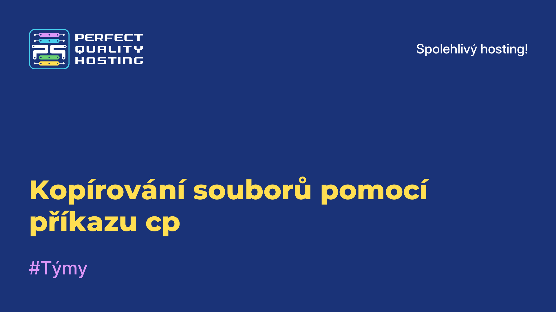 Kopírování souborů pomocí příkazu cp