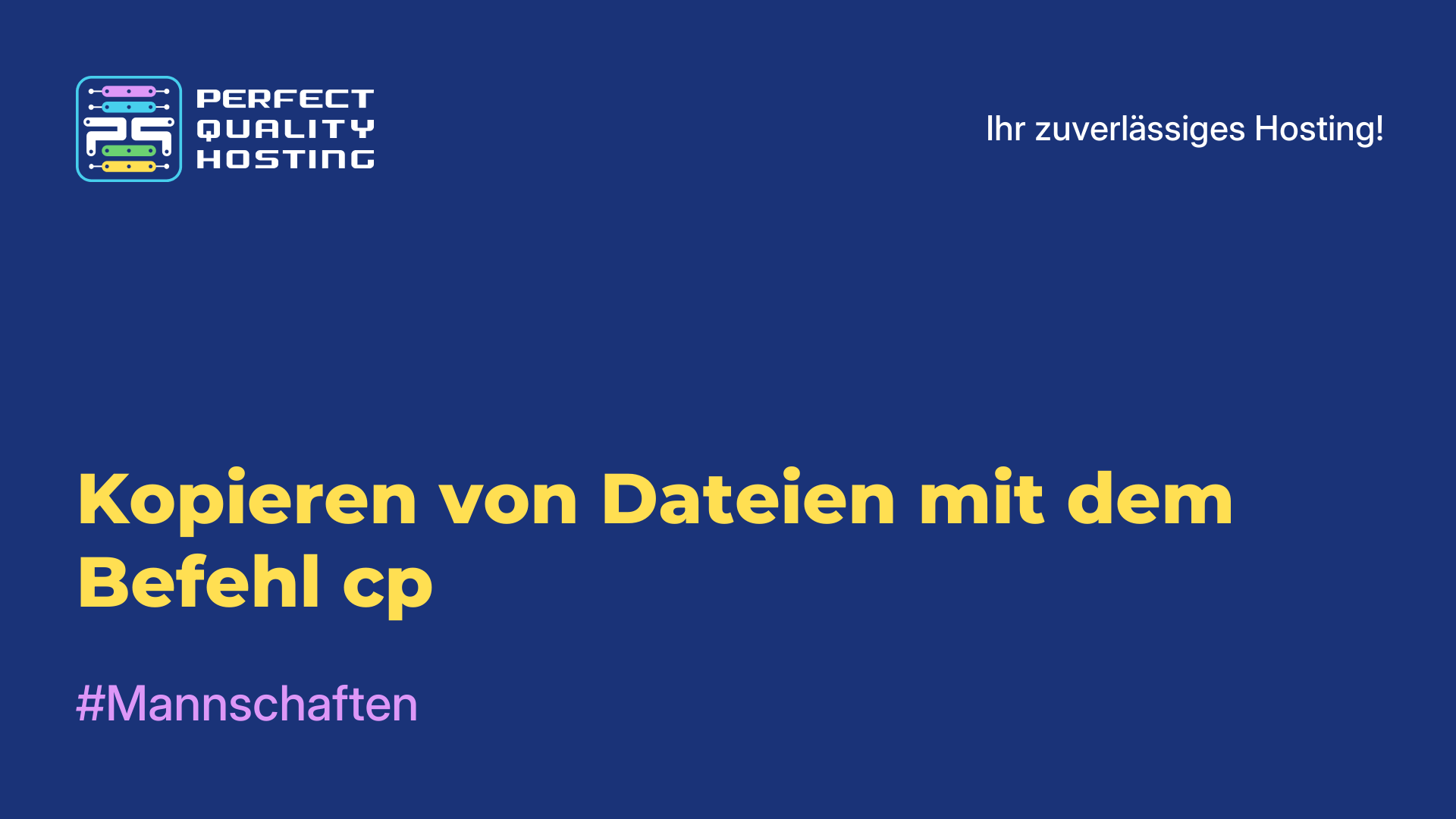 Kopieren von Dateien mit dem Befehl cp