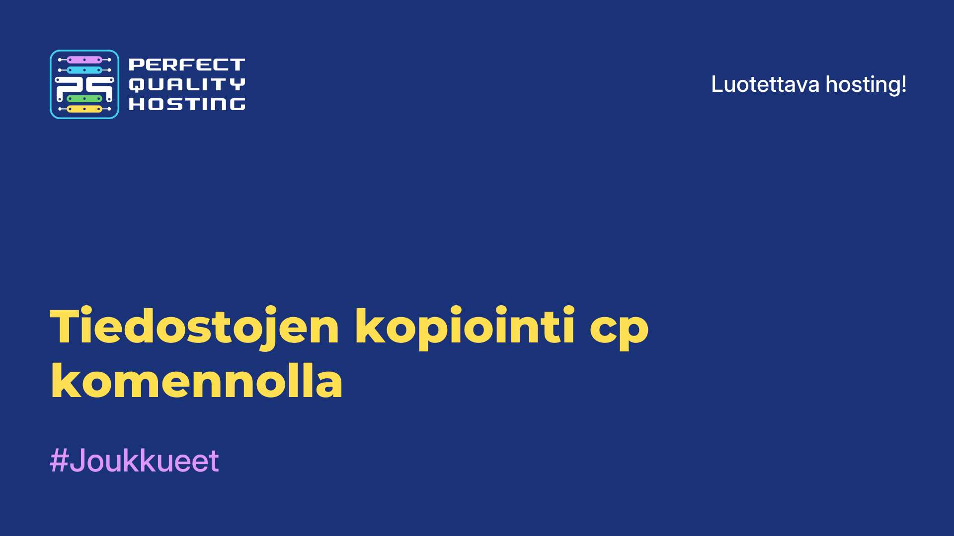 Tiedostojen kopiointi cp-komennolla