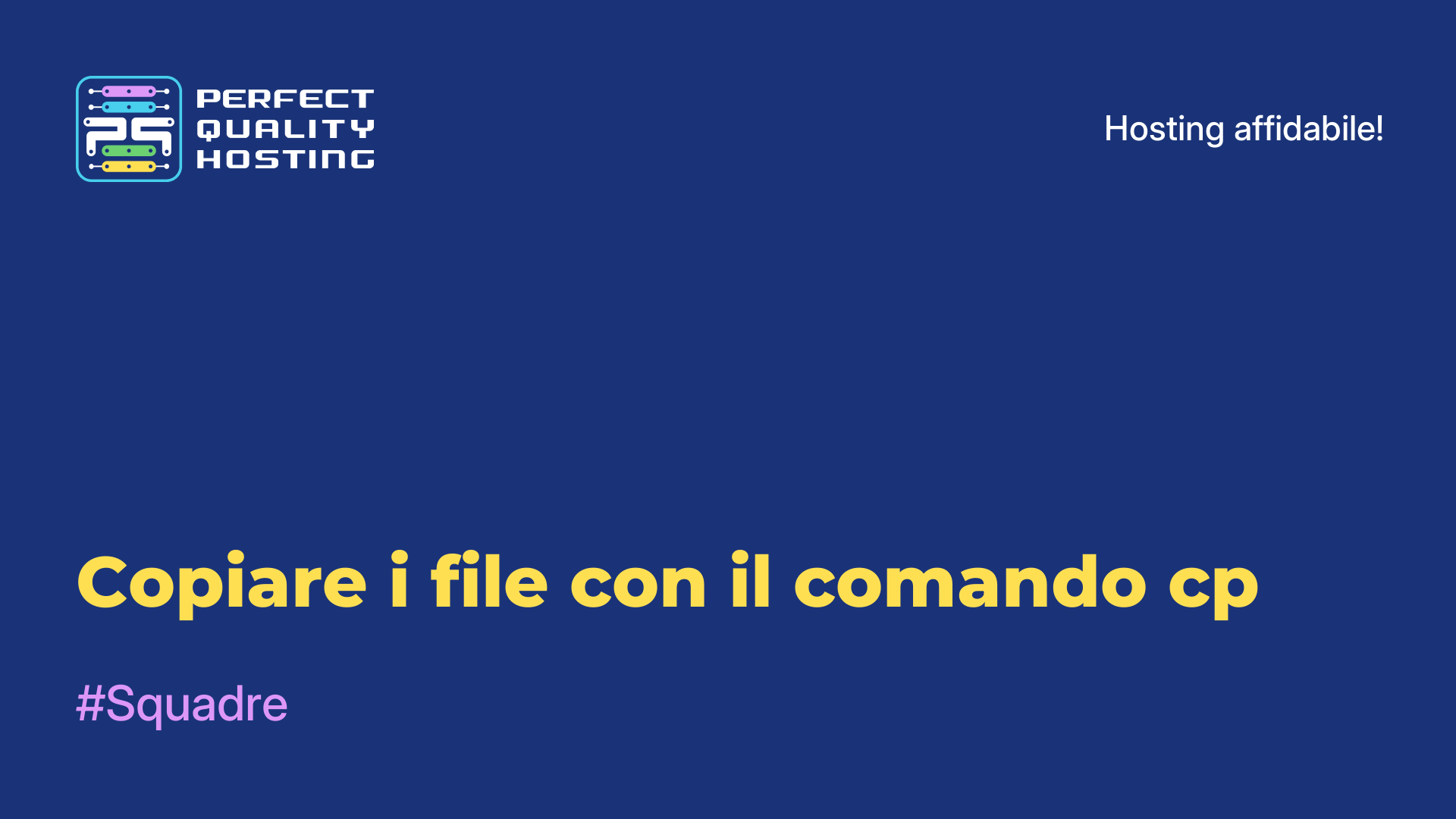 Copiare i file con il comando cp