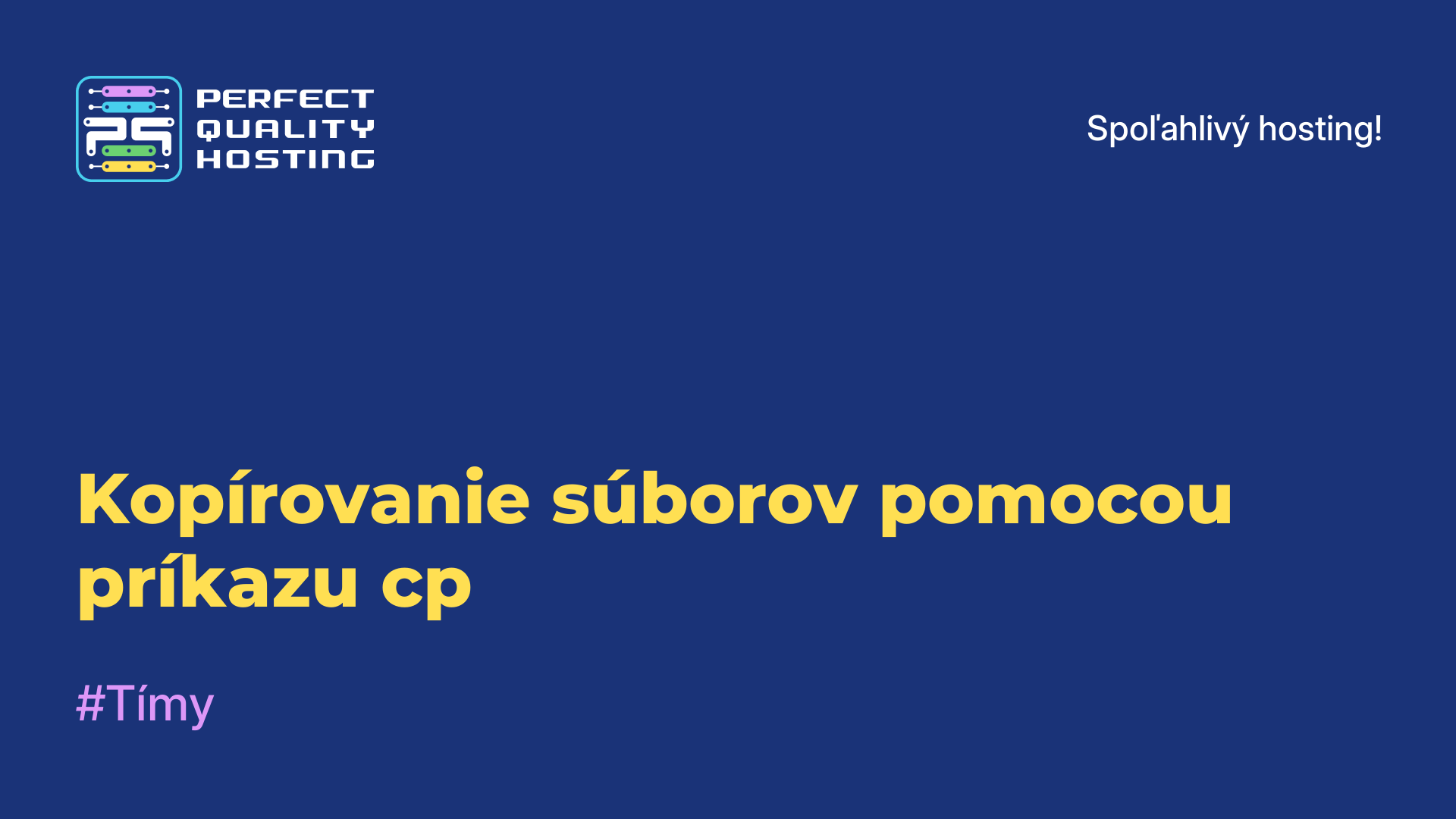 Kopírovanie súborov pomocou príkazu cp