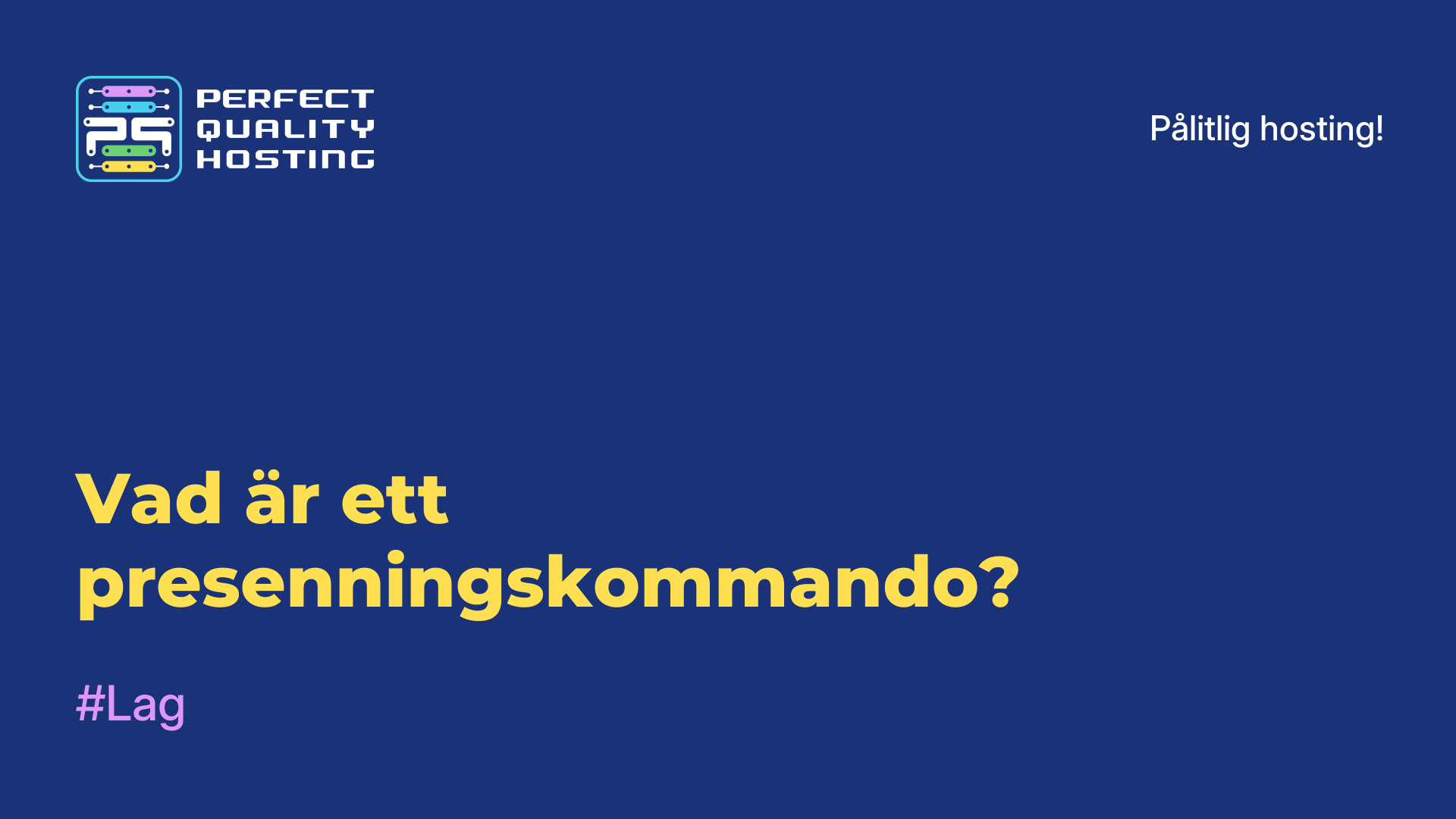 Vad är ett presenningskommando?