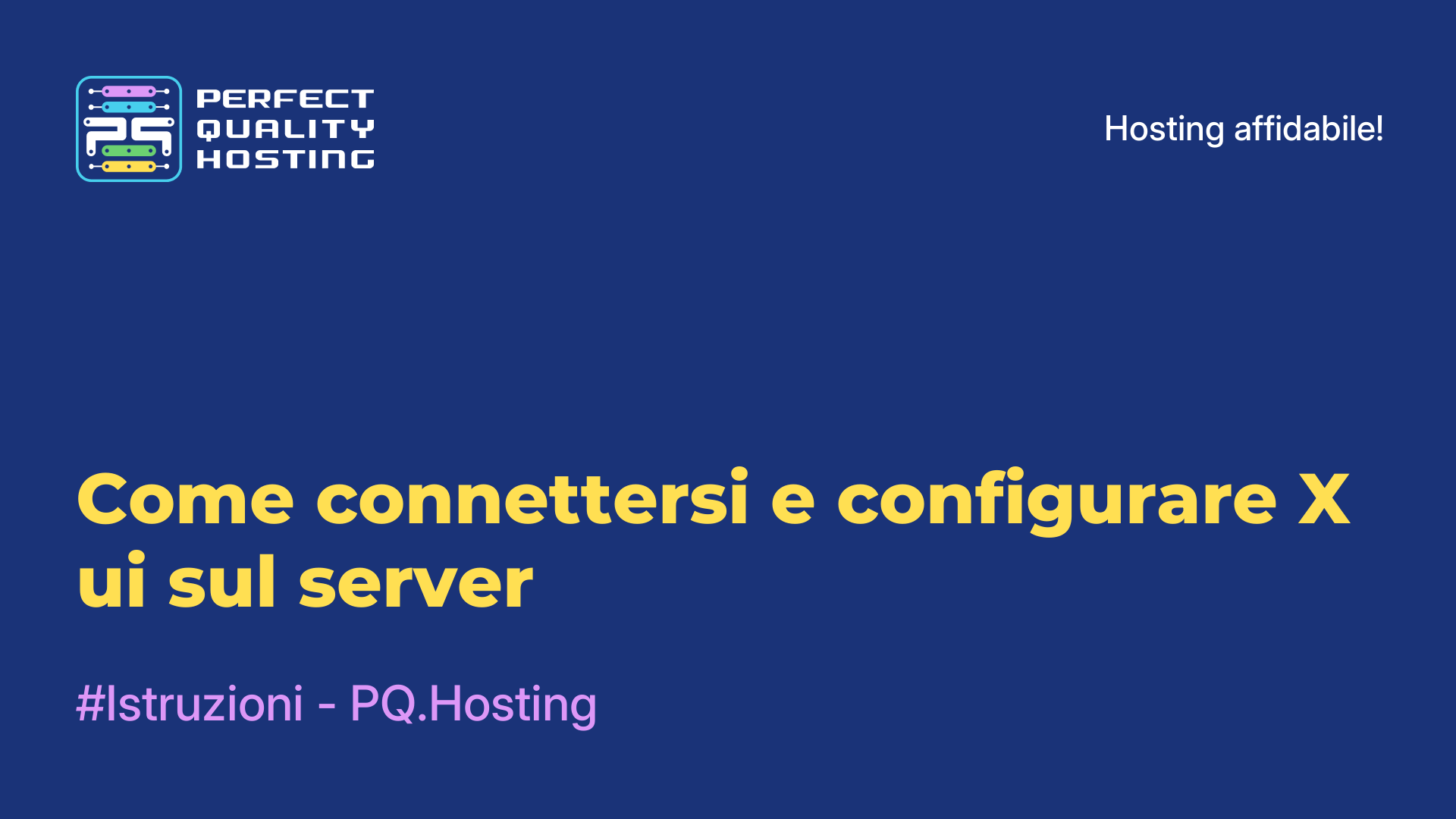 Come connettersi e configurare X-ui sul server