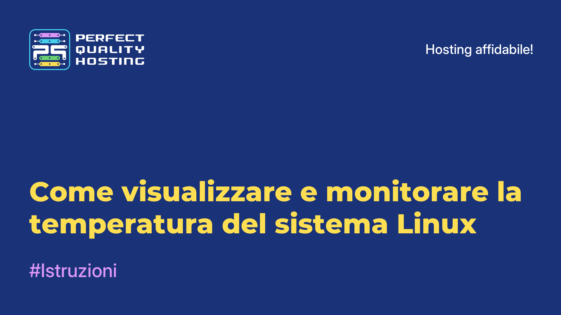 Come visualizzare e monitorare la temperatura del sistema Linux