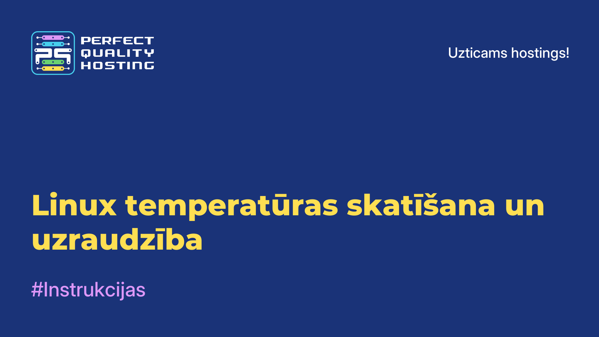 Linux temperatūras skatīšana un uzraudzība