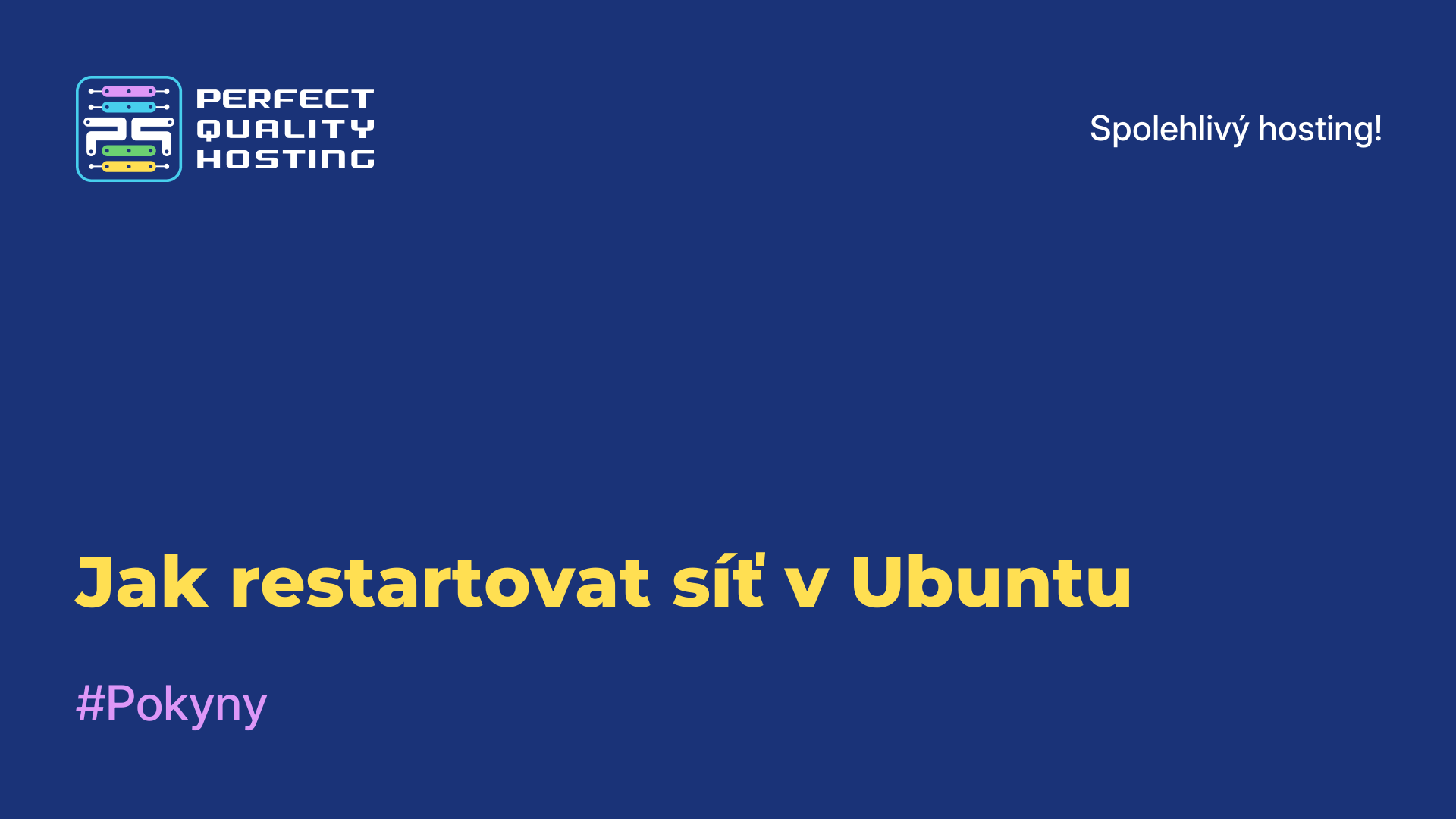 Jak restartovat síť v Ubuntu