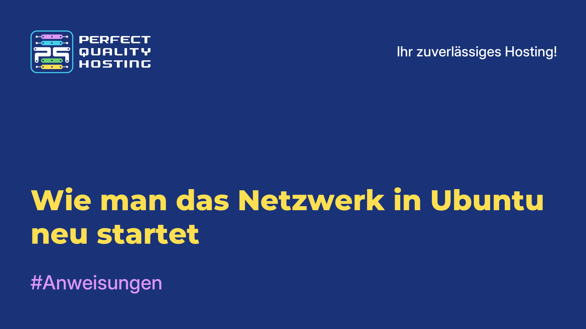 Wie man das Netzwerk in Ubuntu neu startet