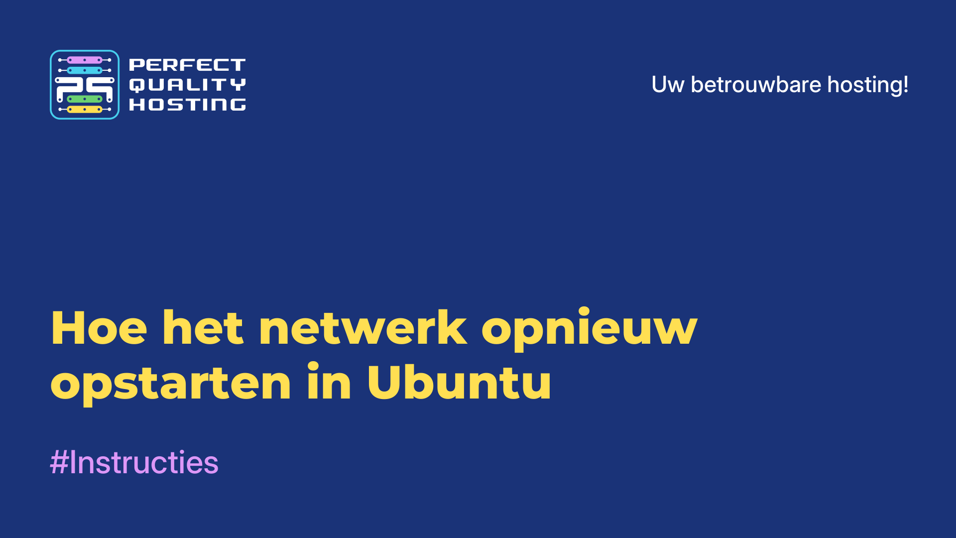 Hoe het netwerk opnieuw opstarten in Ubuntu