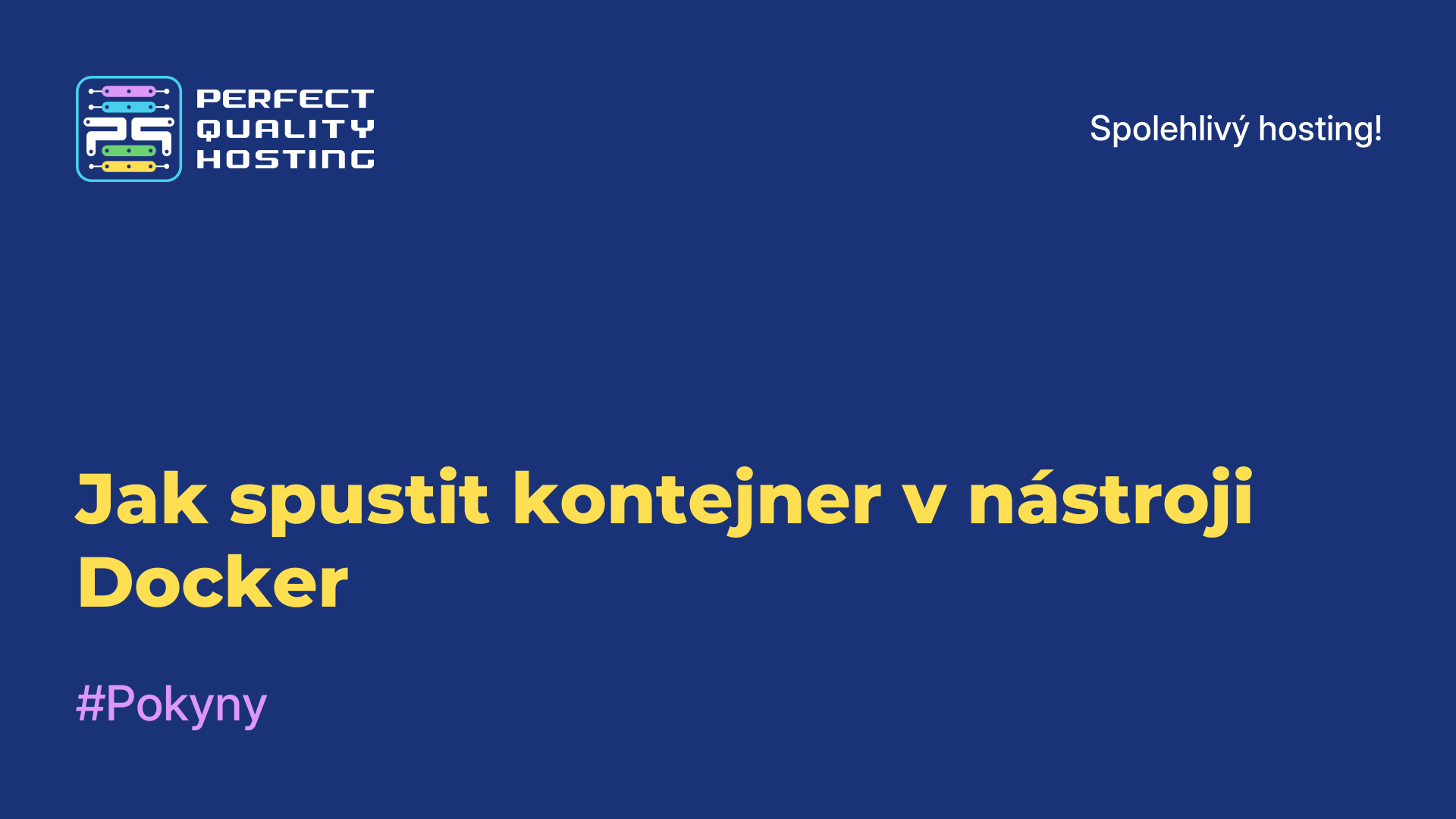 Jak spustit kontejner v nástroji Docker