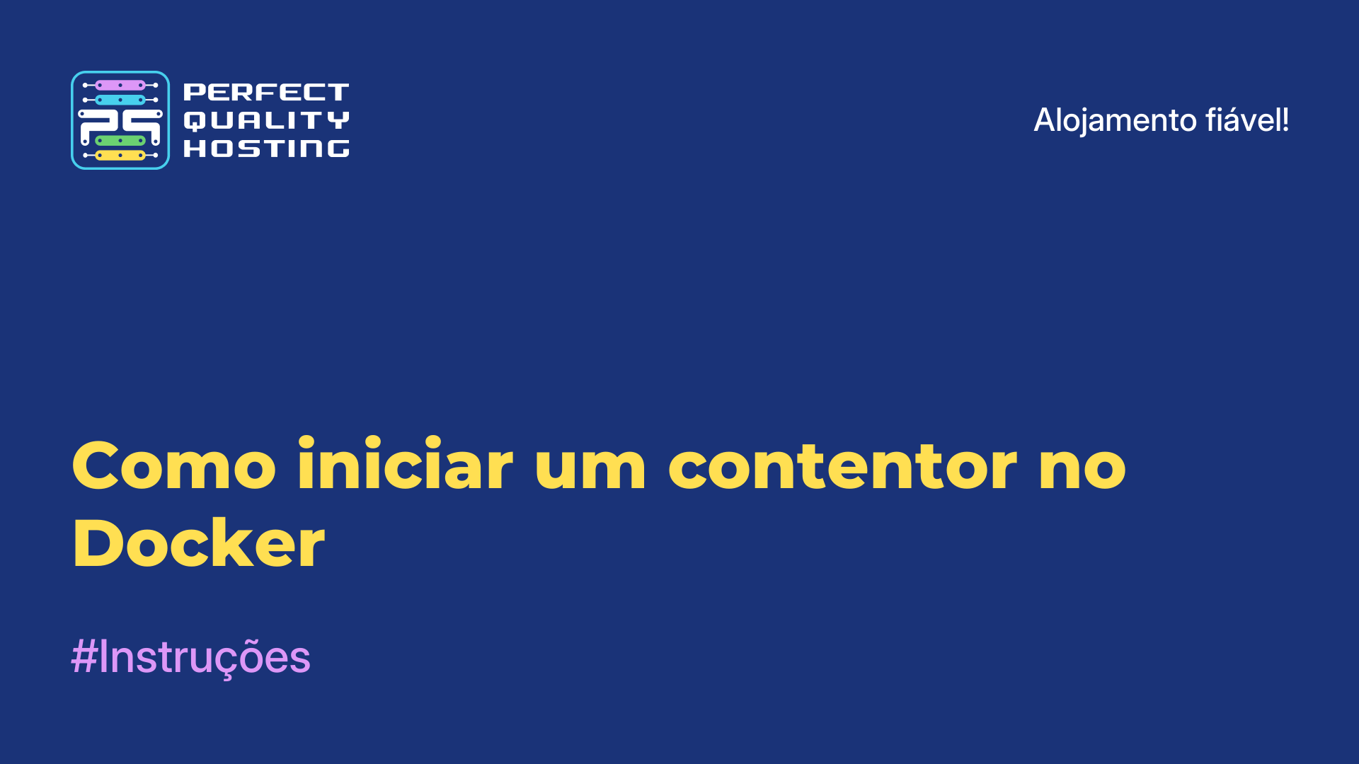 Como iniciar um contentor no Docker