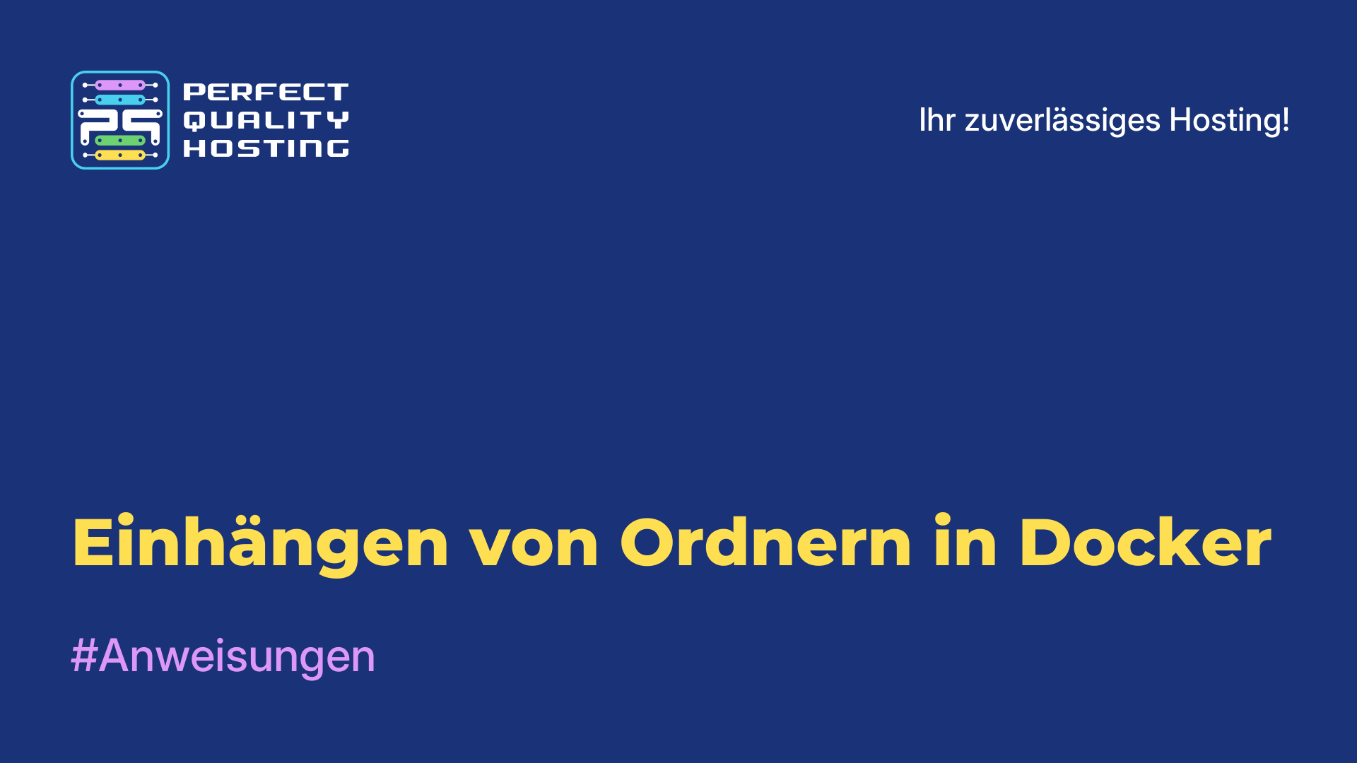 Einhängen von Ordnern in Docker