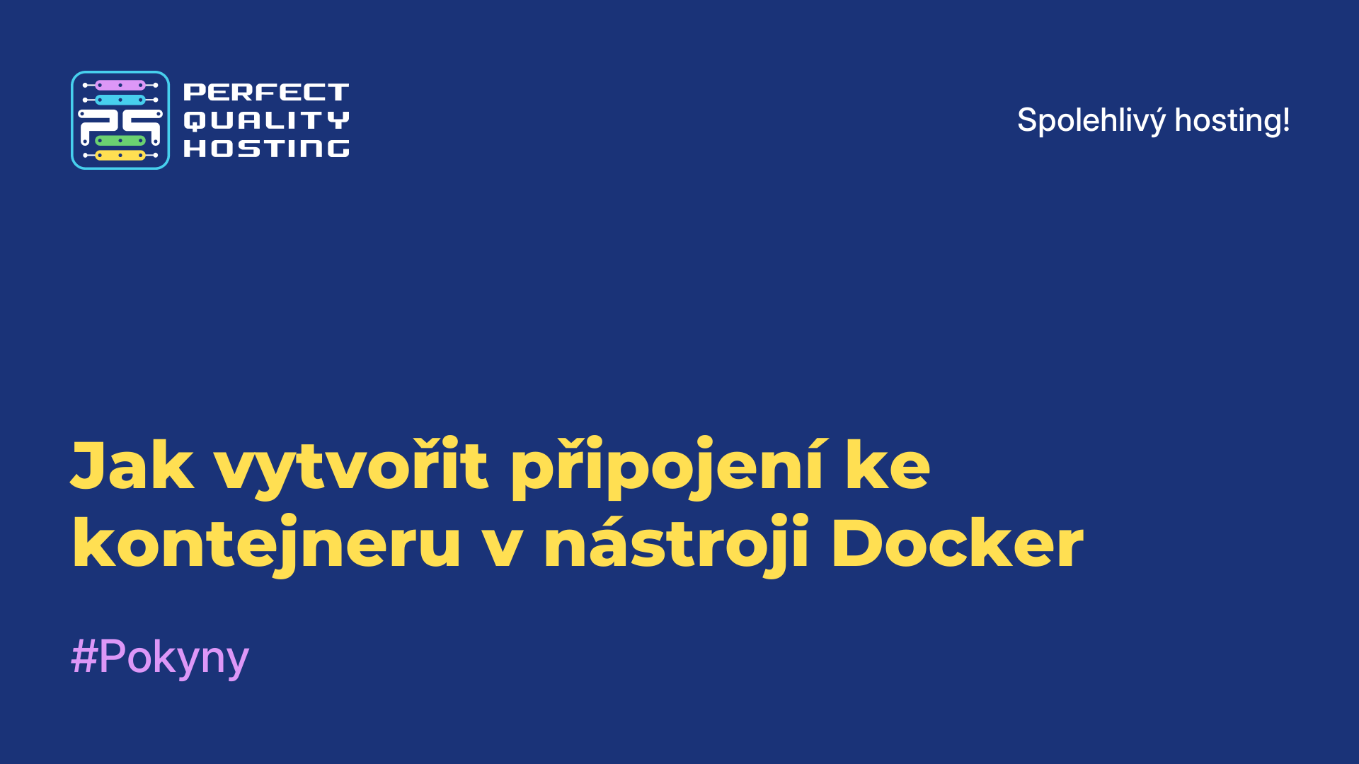 Jak vytvořit připojení ke kontejneru v nástroji Docker