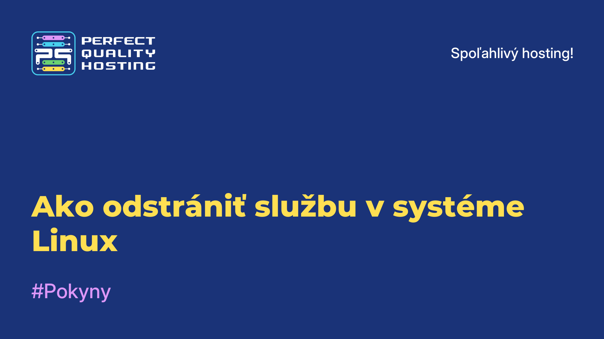 Ako odstrániť službu v systéme Linux