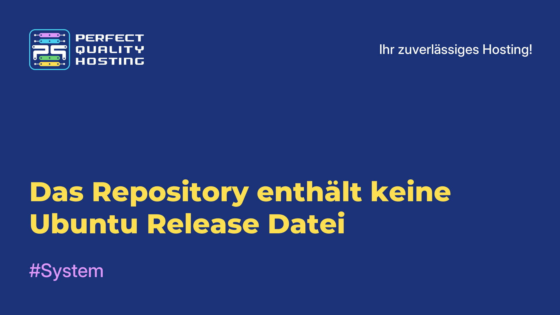 Das Repository enthält keine Ubuntu-Release-Datei