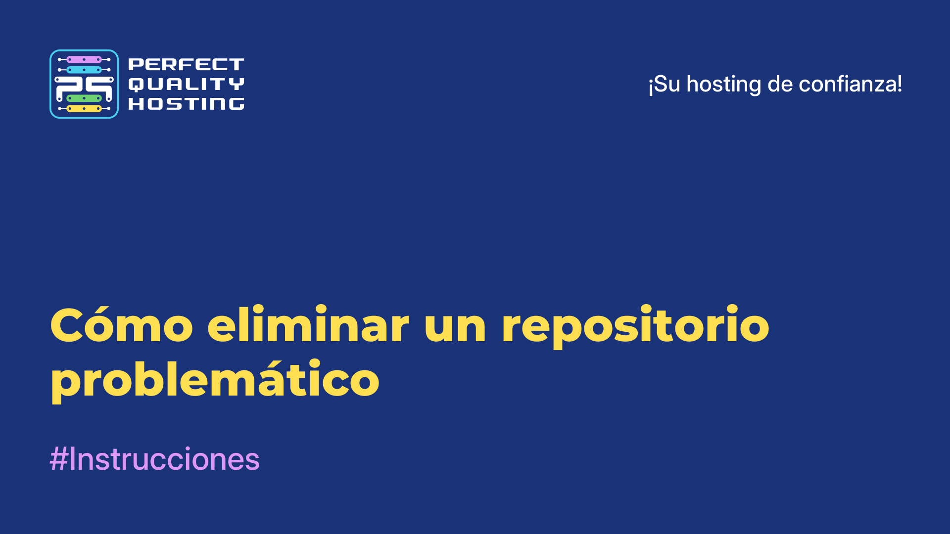 Cómo eliminar un repositorio problemático