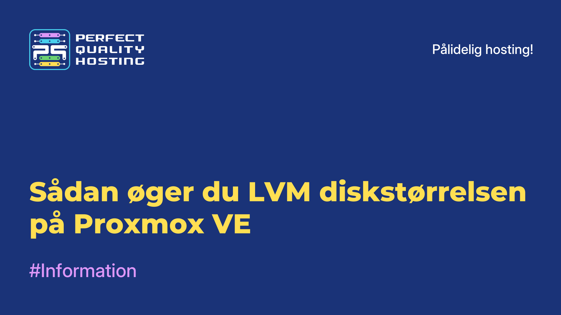 Sådan øger du LVM-diskstørrelsen på Proxmox VE