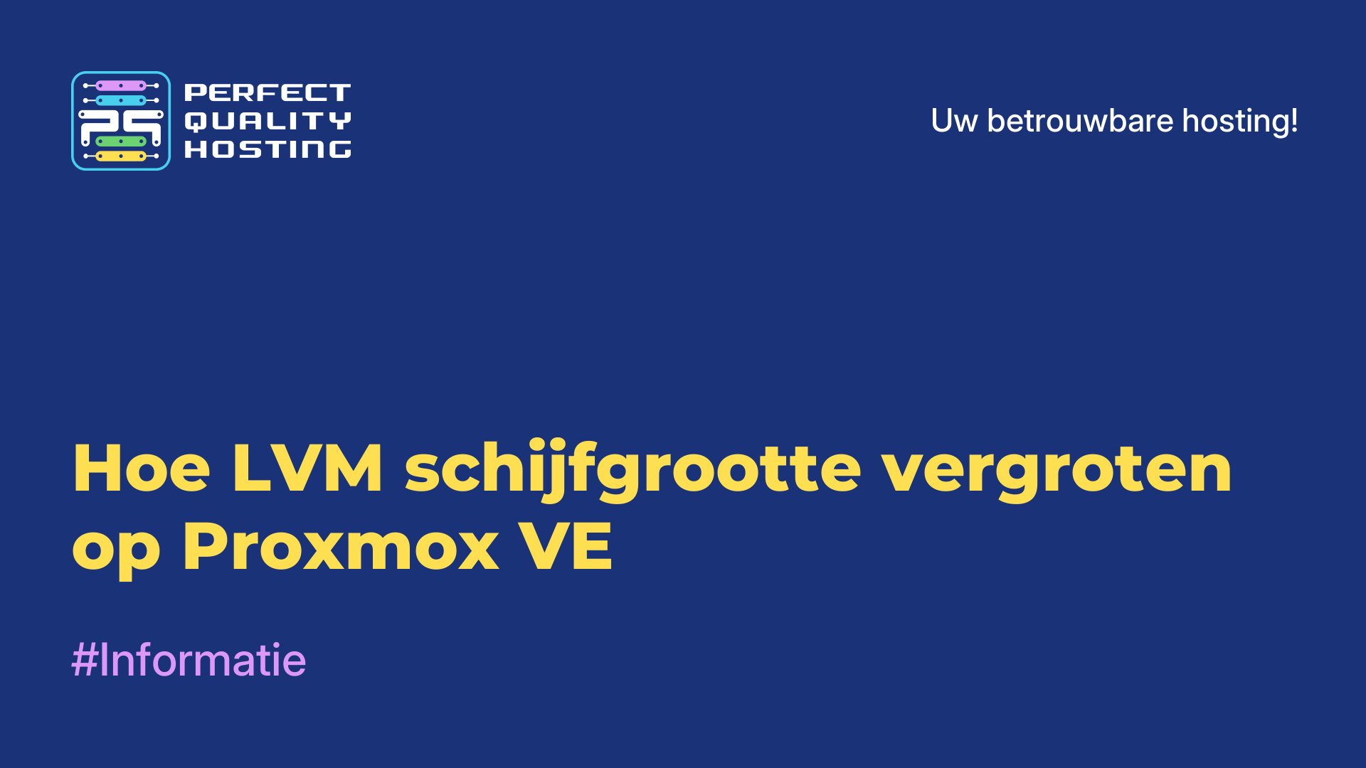 Hoe LVM-schijfgrootte vergroten op Proxmox VE