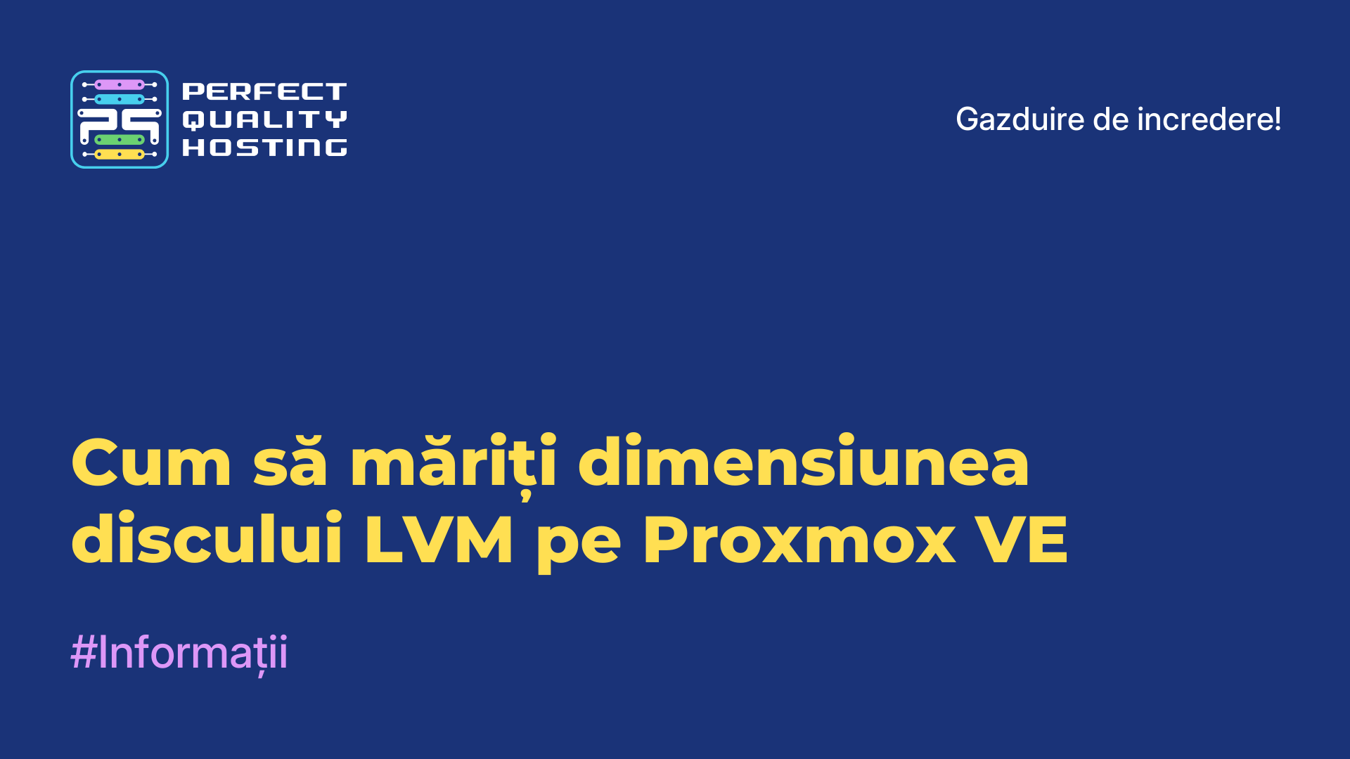 Cum să măriți dimensiunea discului LVM pe Proxmox VE